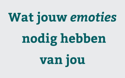 Waarom emoties geen oplossing vragen